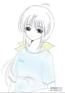 可爱的姐姐儿童画画作品