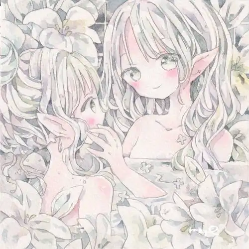 插画家用透明水彩创作萝莉插画,萌萌哒好可爱