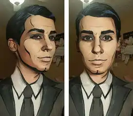 真人画成二次元动漫美女化妆师技术高超