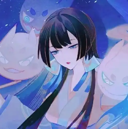 红色系列女生头像动漫古