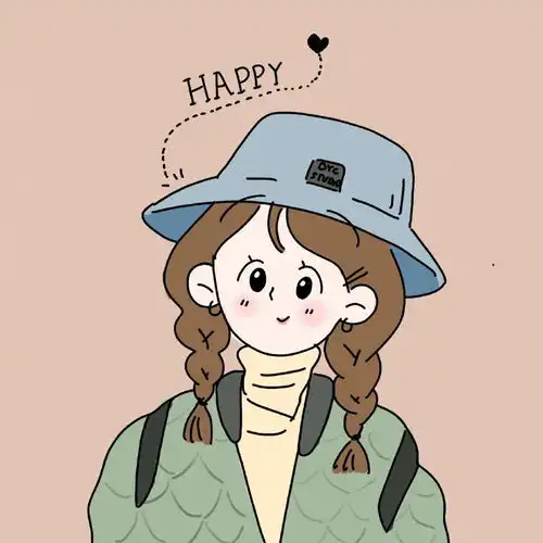 超简约女生头像,画风爱了