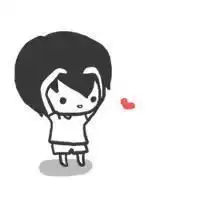 一个卡通小孩加一颗心有没有女的是灰色的