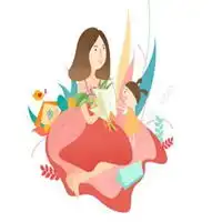 妈妈女儿微信头像卡通伊
