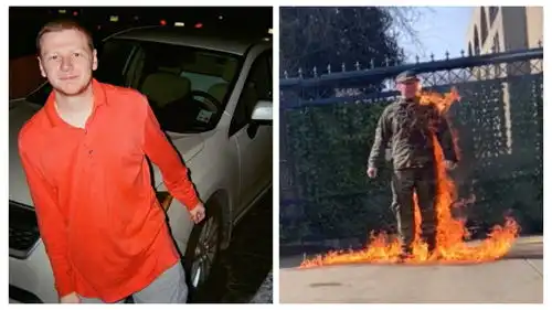 美国空军现役军人在以色列大使馆前自焚身亡,抗议以色列种族灭绝
