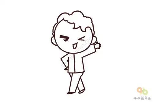 简笔画男生头像系列图片