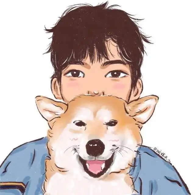 一组好看的抱宠物的头像,男头女头