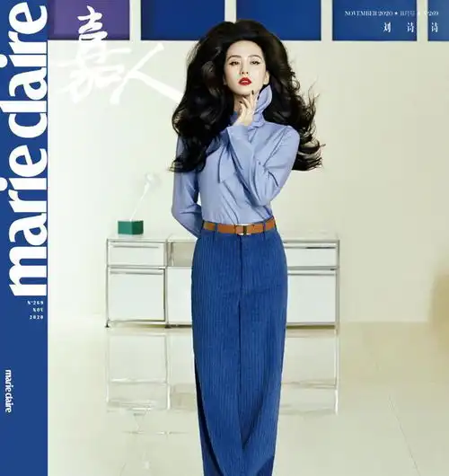 刘诗诗全身白色系搭配超优雅不愧是气质女神