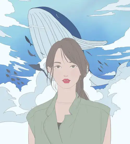 我与鱼系列插画节选