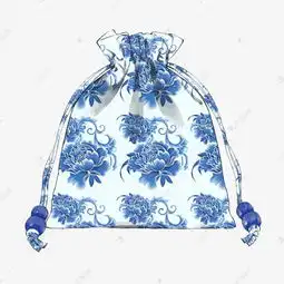 古风蓝色青花系古代宫廷包包钱袋香囊福袋素材图片免费下载高清psd千库网图片编号11369589