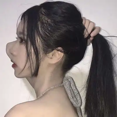 清纯女生头像背影图片