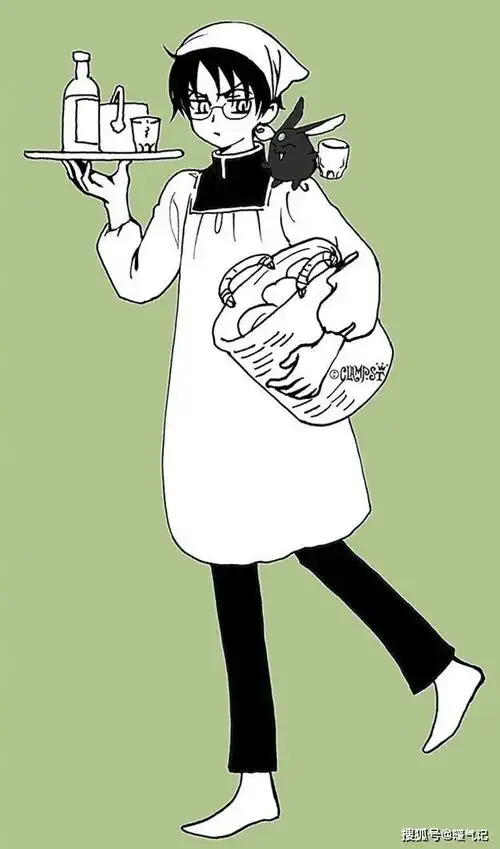 猫井椿公开了其最新绘制的xxxholic四月一日君寻人物插画