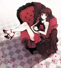 二次元女生黑色系美女头