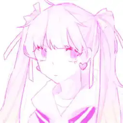 粉色系动漫女孩可爱超萌头像一句再见说散了多少人