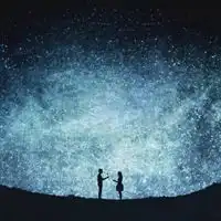 黑夜星空情侣微信头像图片微信头像图片大全