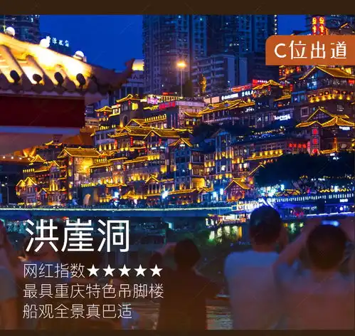 重庆两江游夜景船票交运金碧朝天系列游轮船票朝天门洪崖洞大剧院南滨路湖广会馆慈云寺千佛寺等夜景