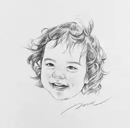 卡通图片可爱头像素描眼