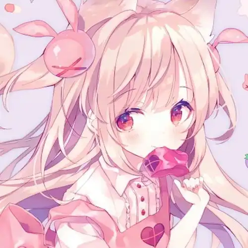 可爱女生动漫头像喜欢你从一而终认真且怂