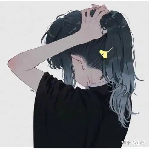 黑色系列闺蜜头像女生二