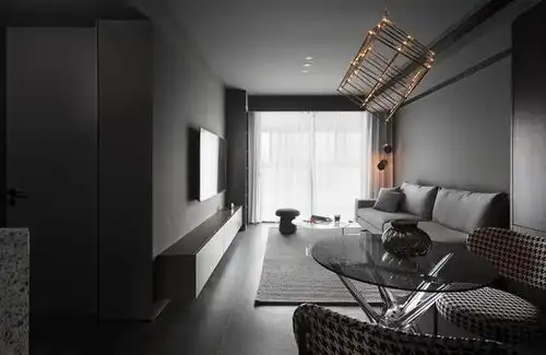 润柏家灰黑系简约住宅,享受品质生活的细腻质感
