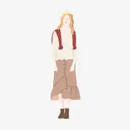 秋季卡通手绘女装时尚流行穿搭图片素材其他格式下载动漫人物大全