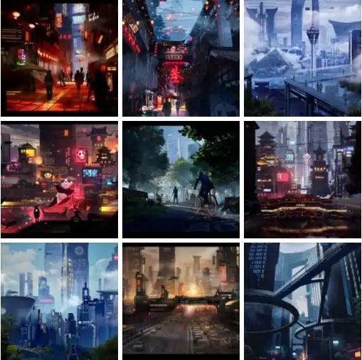 燃炸了的赛博朋克插画进驻成都蔚来中心了,赶紧来打卡