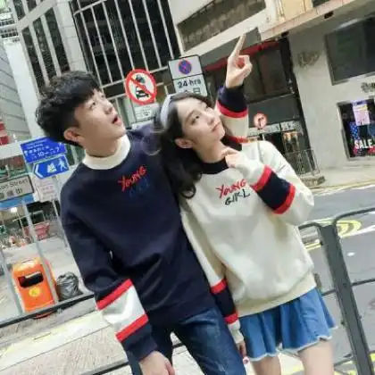 扣扣情侣头像独一无二,好看唯美韩系的