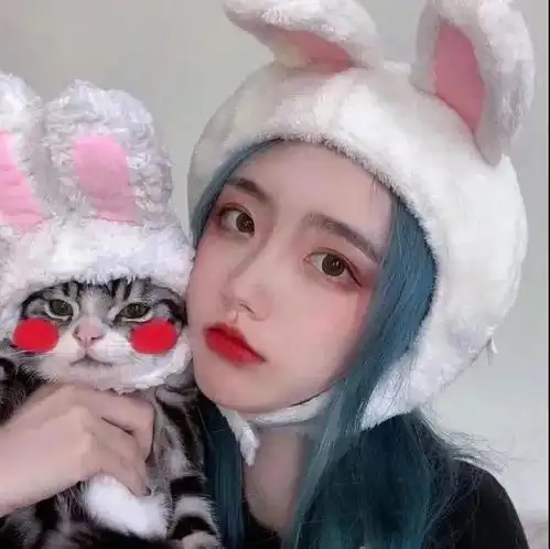 头像图片丨女生头像丨可爱的猫系女头1214