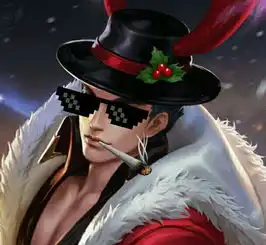 王者荣耀游戏英雄配上漆黑墨镜叼上香烟更加霸气男版