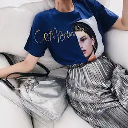 2018夏季最火怪味少女上衣,bf韩风短袖女