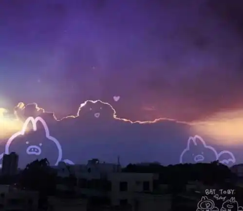 仙女系云朵背景图因为喜欢你啊,所以我的少女心有一万吨