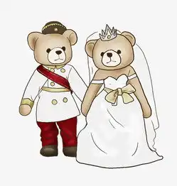 520手绘一对情侣熊图片素材其他格式下载动漫人物大全