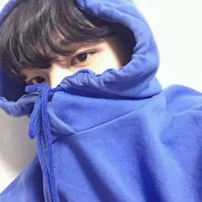 头像蓝色系男生简约蓝色