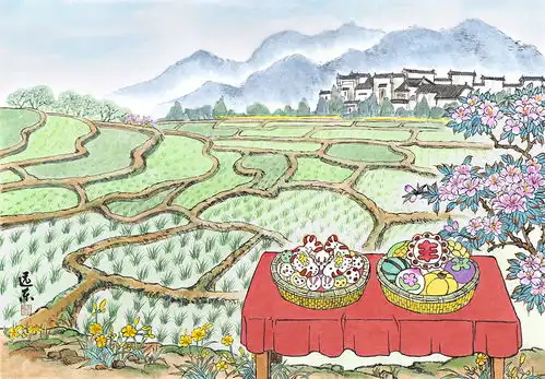 手绘漫画二十四节气芒种