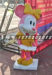 玻璃钢米妮雕塑游乐场卡通雕塑-黄页88网