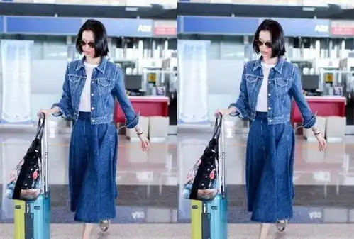 36岁的杜鹃清冷大美人,清爽短发穿搭牛仔装,网友禁欲系女神