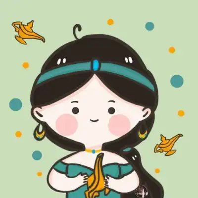 迪士尼公主系列手绘女生可爱头像