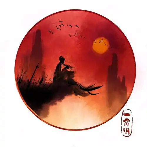 罗云熙古风插画头像,好仙