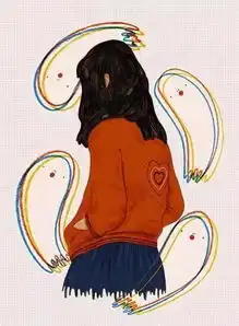 绘画抑郁系图片人物我们