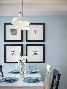 宁静优雅简约风格两居室,清爽蓝色调很适合夏天