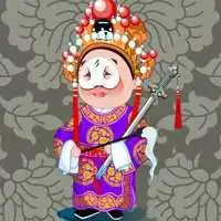 戏曲头像卡通京剧