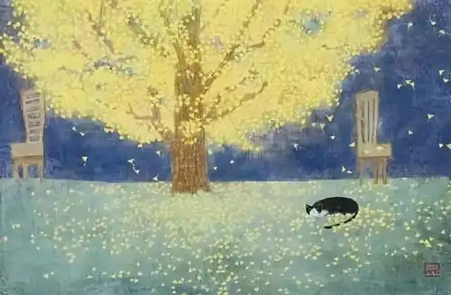 治愈系头像男高清插画