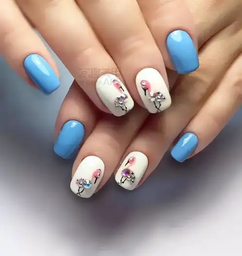 one荐美甲经典蓝色系,你爱哪款