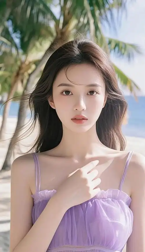 美女壁纸丨紫色系妩媚动人,简直美极了