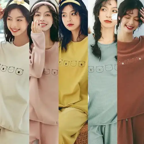 今秋网红仙女套装火了软糯亲肤如云朵,一触升温,让你穿上就舍不得脱舒服舒服太舒服