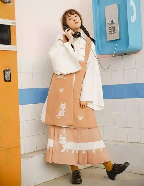 汉服少女袄裙这么穿,冬季也要暖暖哒