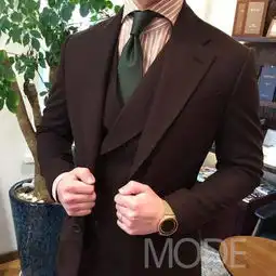 质感男的西服穿搭可不只有黑色
