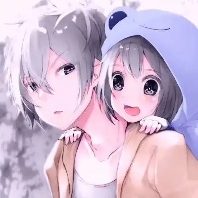 甜丧低糖动漫情侣头像他们有好多关于爱情的道理,而我有你