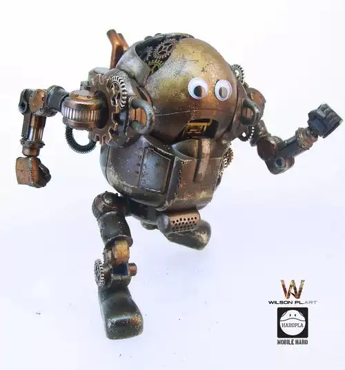 超酷蒸汽朋克机械哈罗涂装,但这双眼睛你是认真的吗