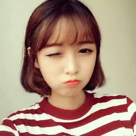 韩系女生头像高清短发空