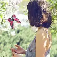 关于清新漫画唯美意境女生头像女生